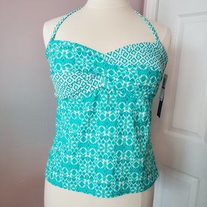 Aqua Couture Tankini Top - Size XL NWT